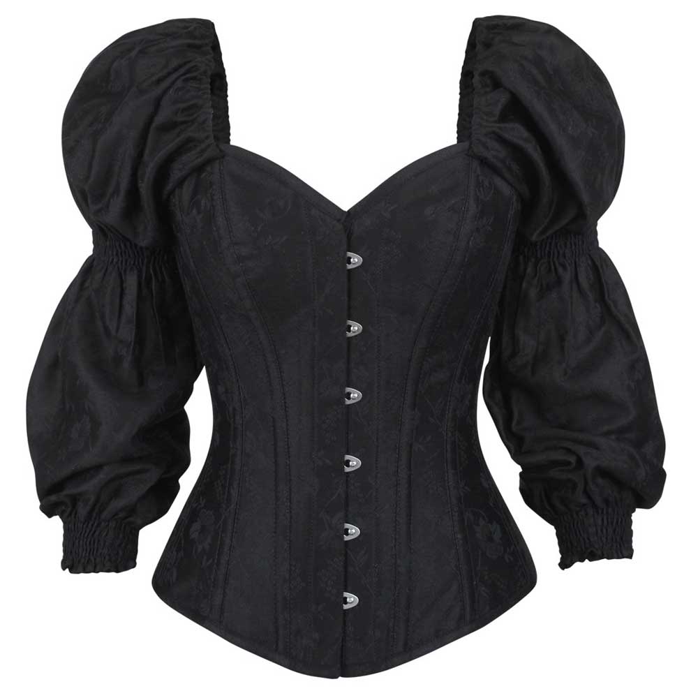 Attitude Corsets - Tibanna Overbust korset - Zwart